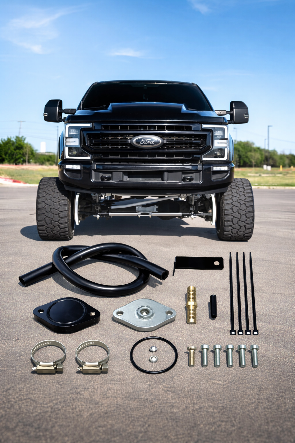 Billet EGR valve upgrade and block-off kit for 2011-2026 Ford 6.7L Powerstroke