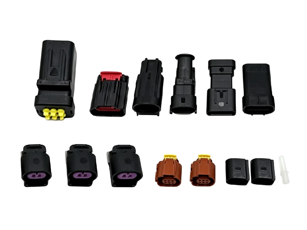 Duramax wiring harness plug kit with sealed dummy plugs for emissions sensors